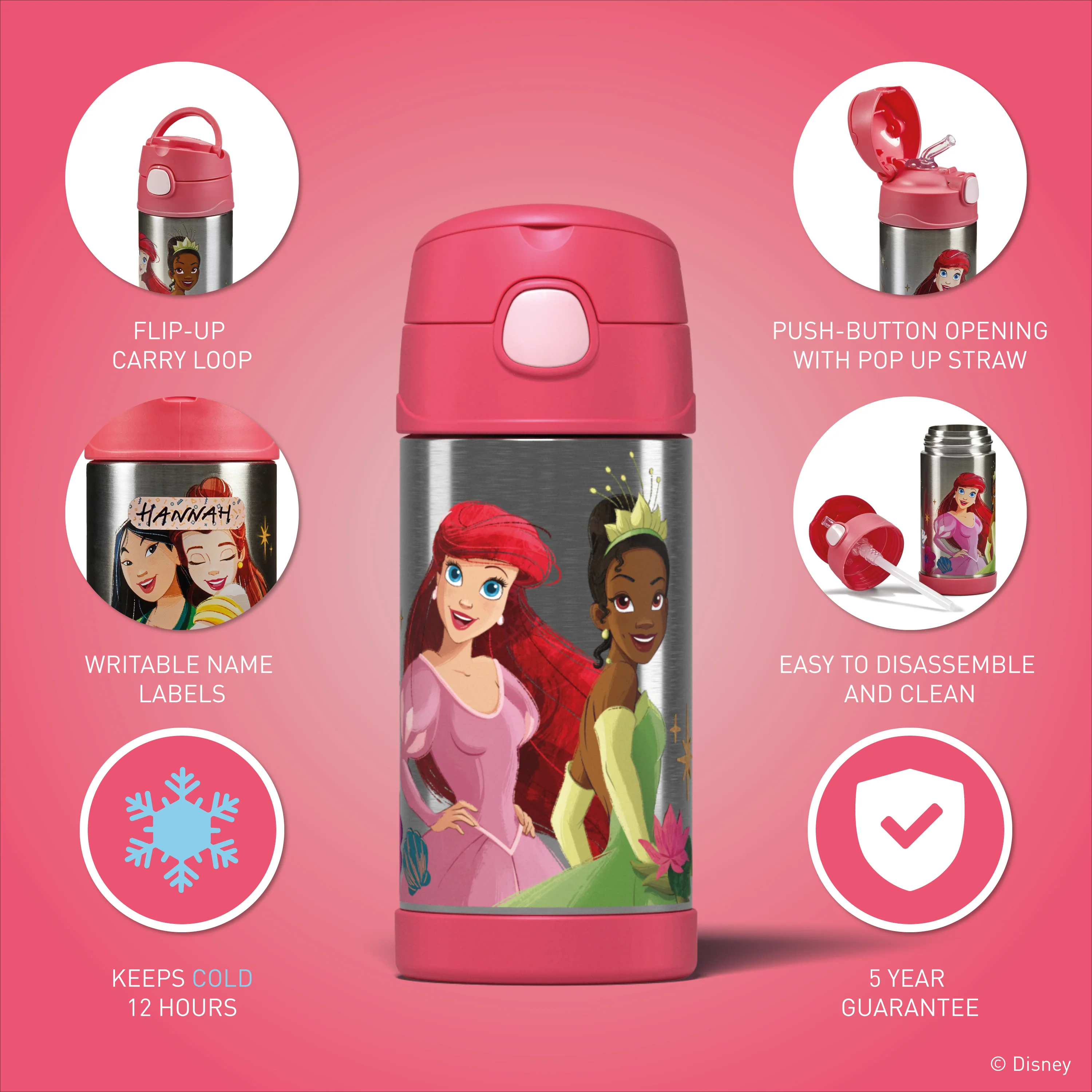FUNTAINER® BOTTLE - DISNEY PRINCESSES - Image 3