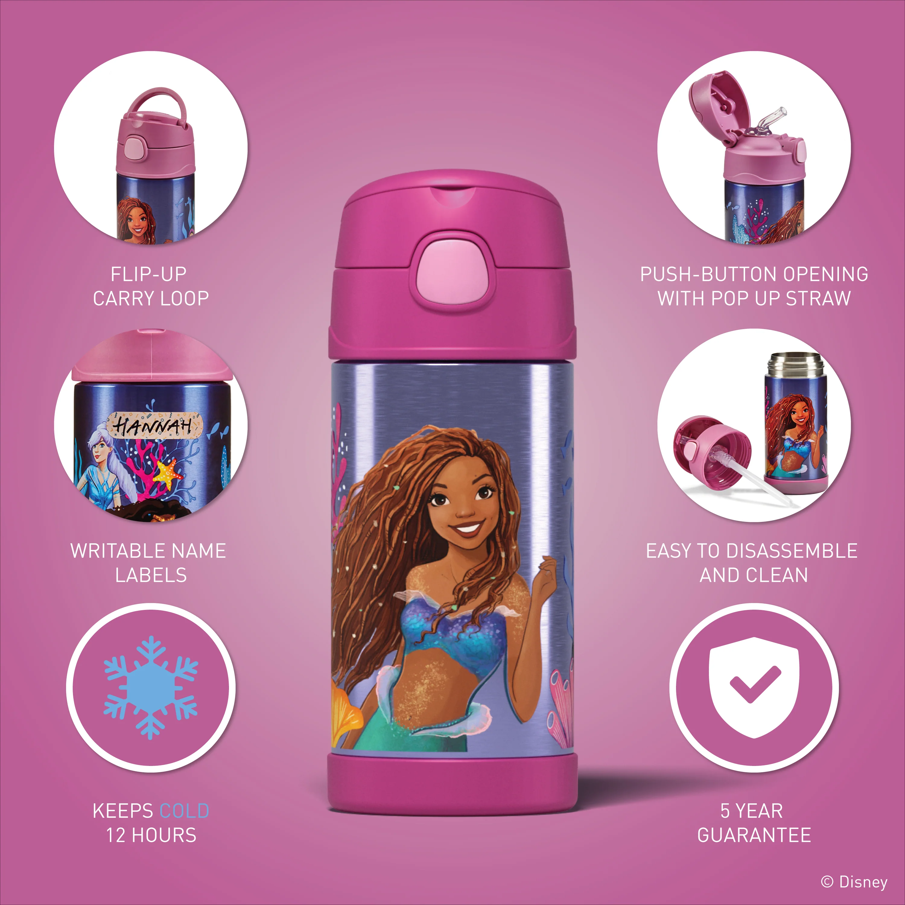 FUNTAINER® BOTTLE - DISNEY THE LITTLE MERMAID (LIVE ACTION) - Image 3
