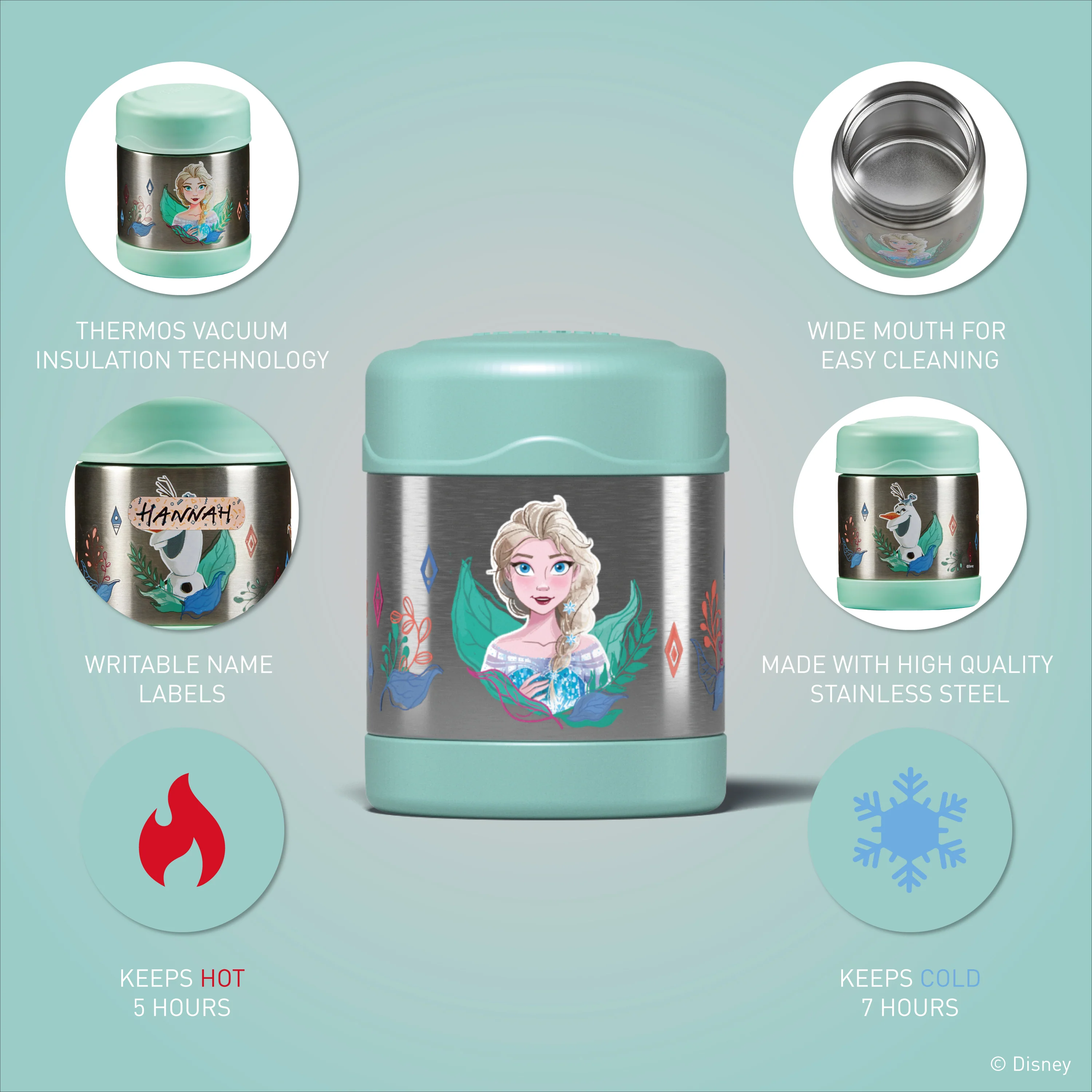 FUNTAINER® FOOD FLASK - DISNEY FROZEN - Image 3