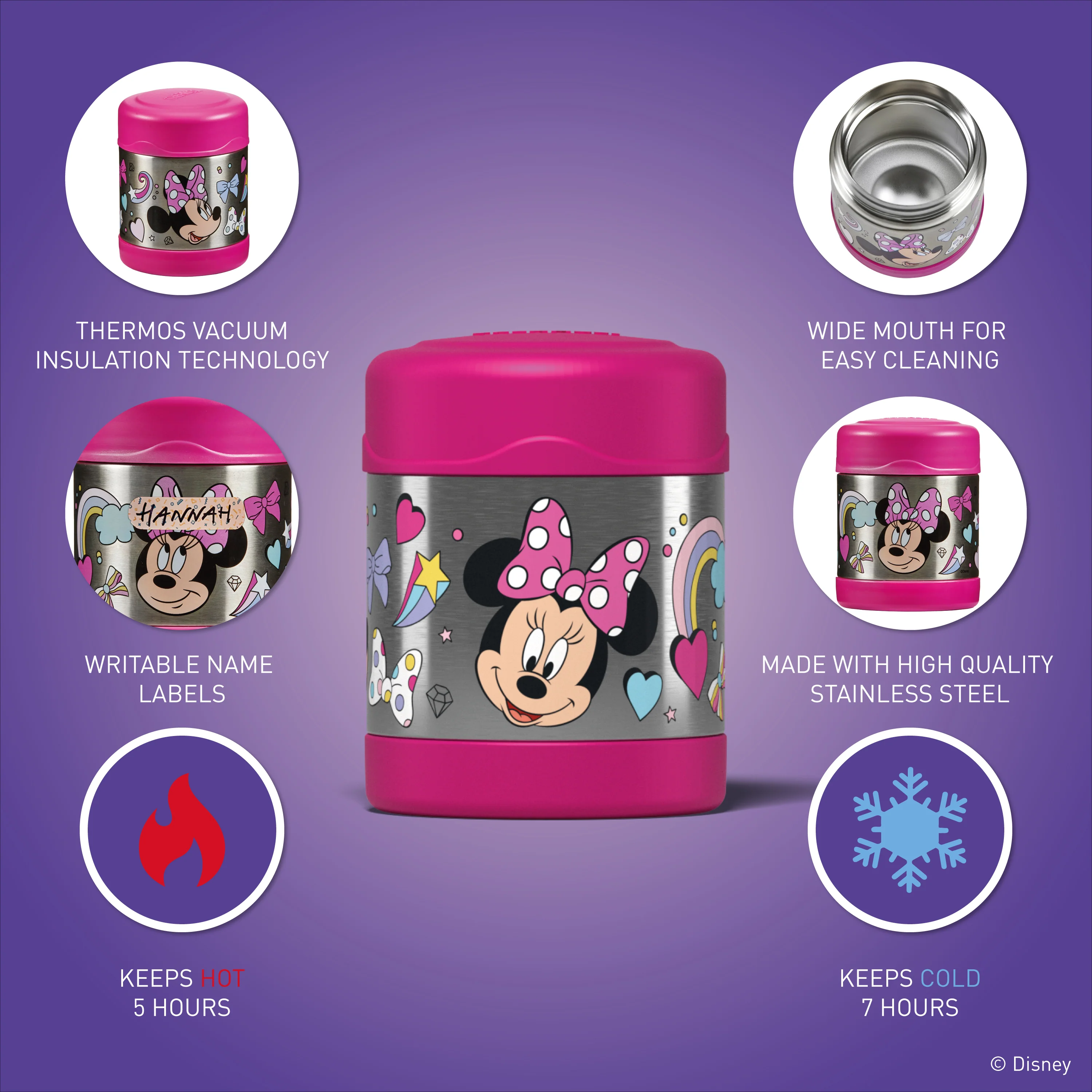 FUNTAINER® FOOD FLASK - DISNEY MINNIE & DAISY - Image 3