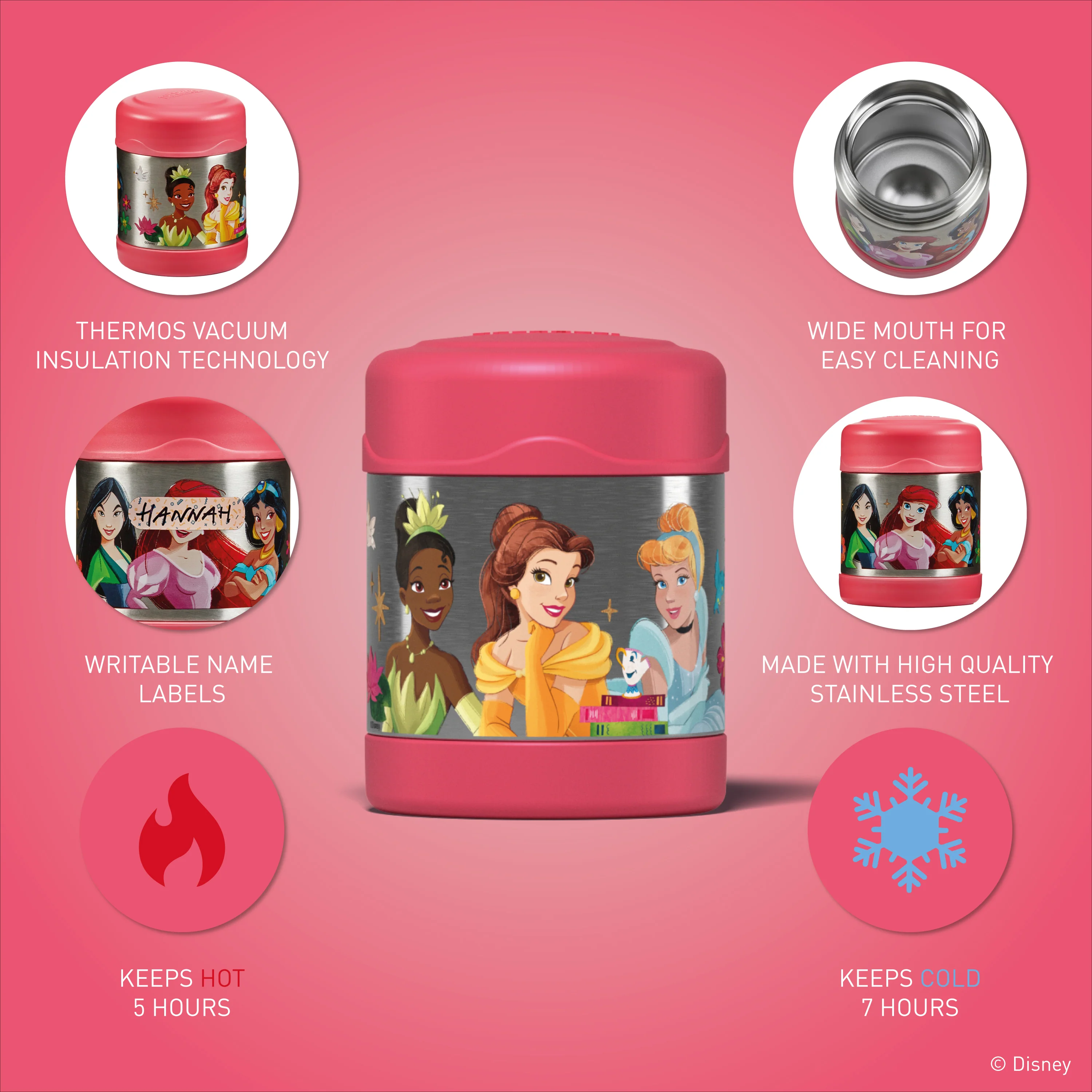 FUNTAINER® FOOD FLASK - DISNEY PRINCESSES - Image 3