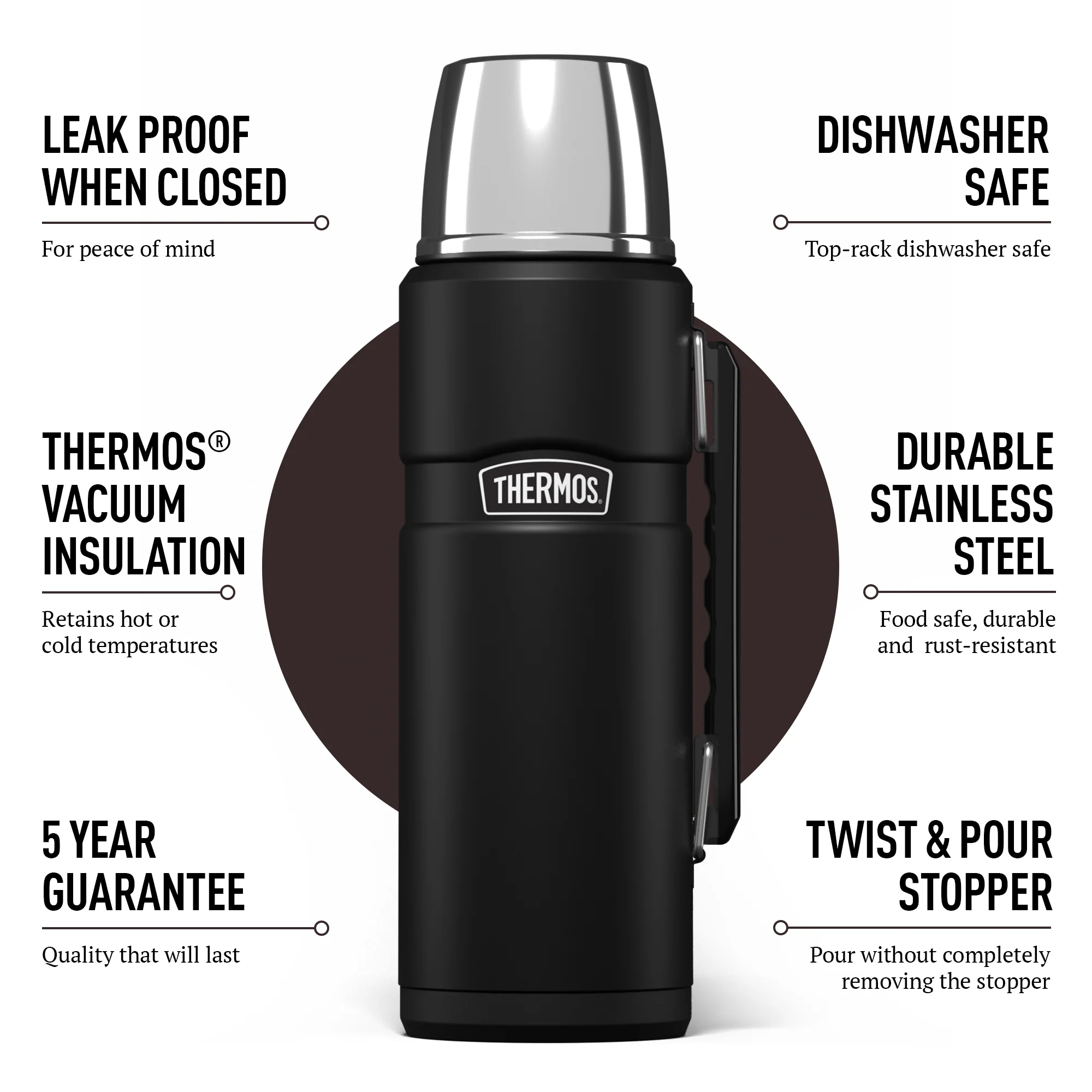 STAINLESS KING FLASK 1.2L - Image 15