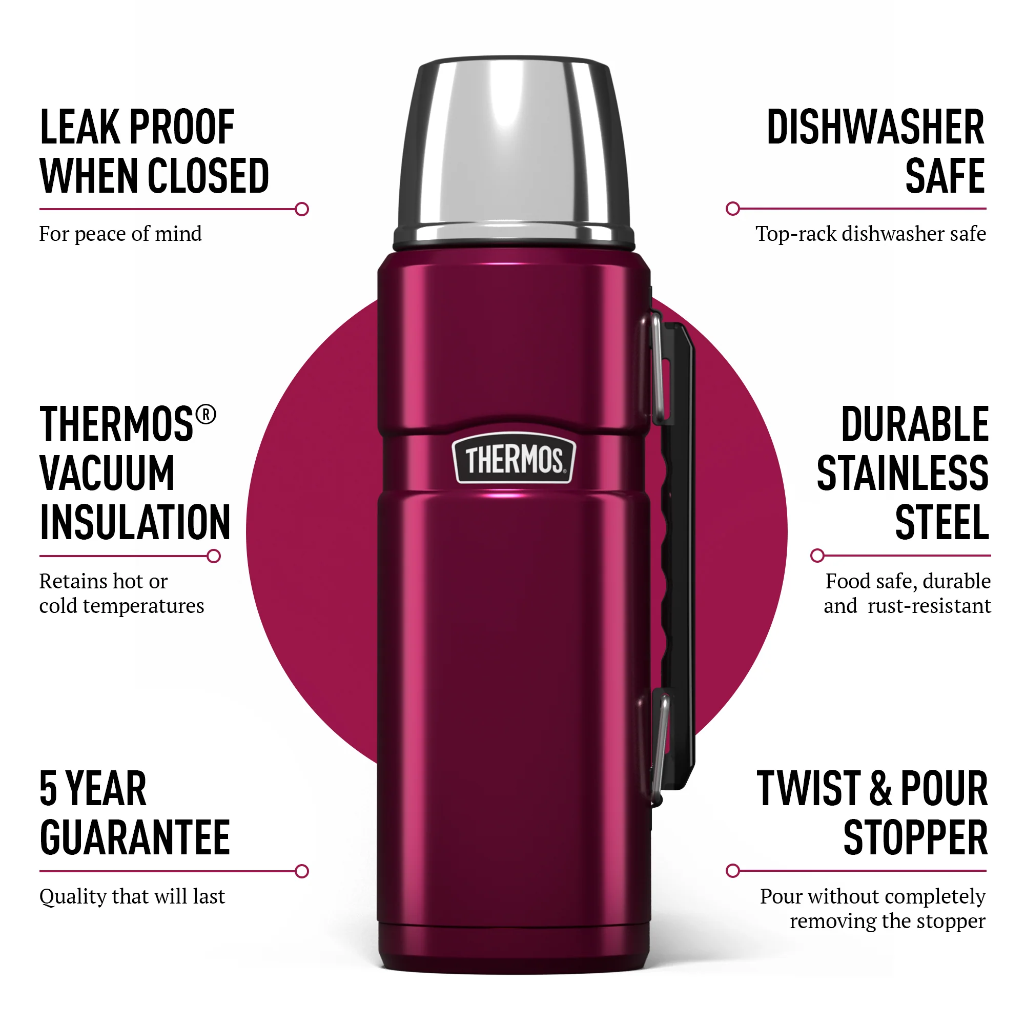 STAINLESS KING FLASK 1.2L - Image 58