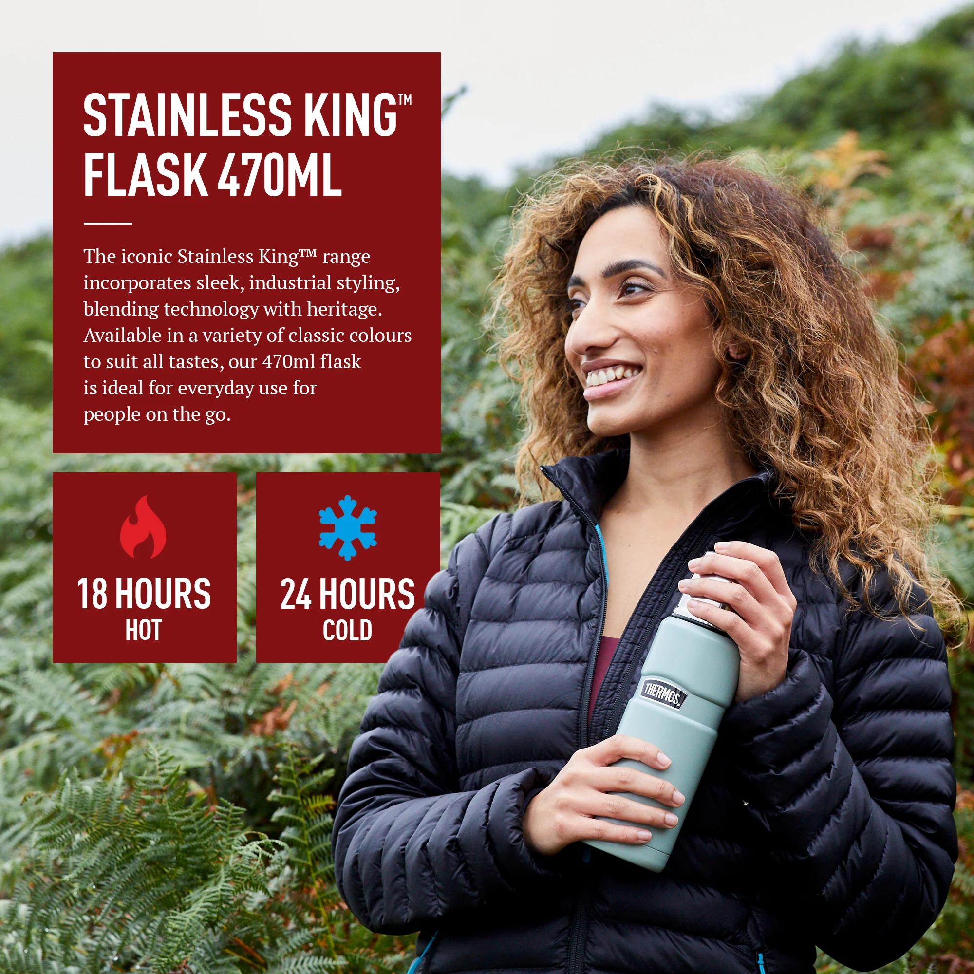 STAINLESS KING FLASK 470ML - Image 11