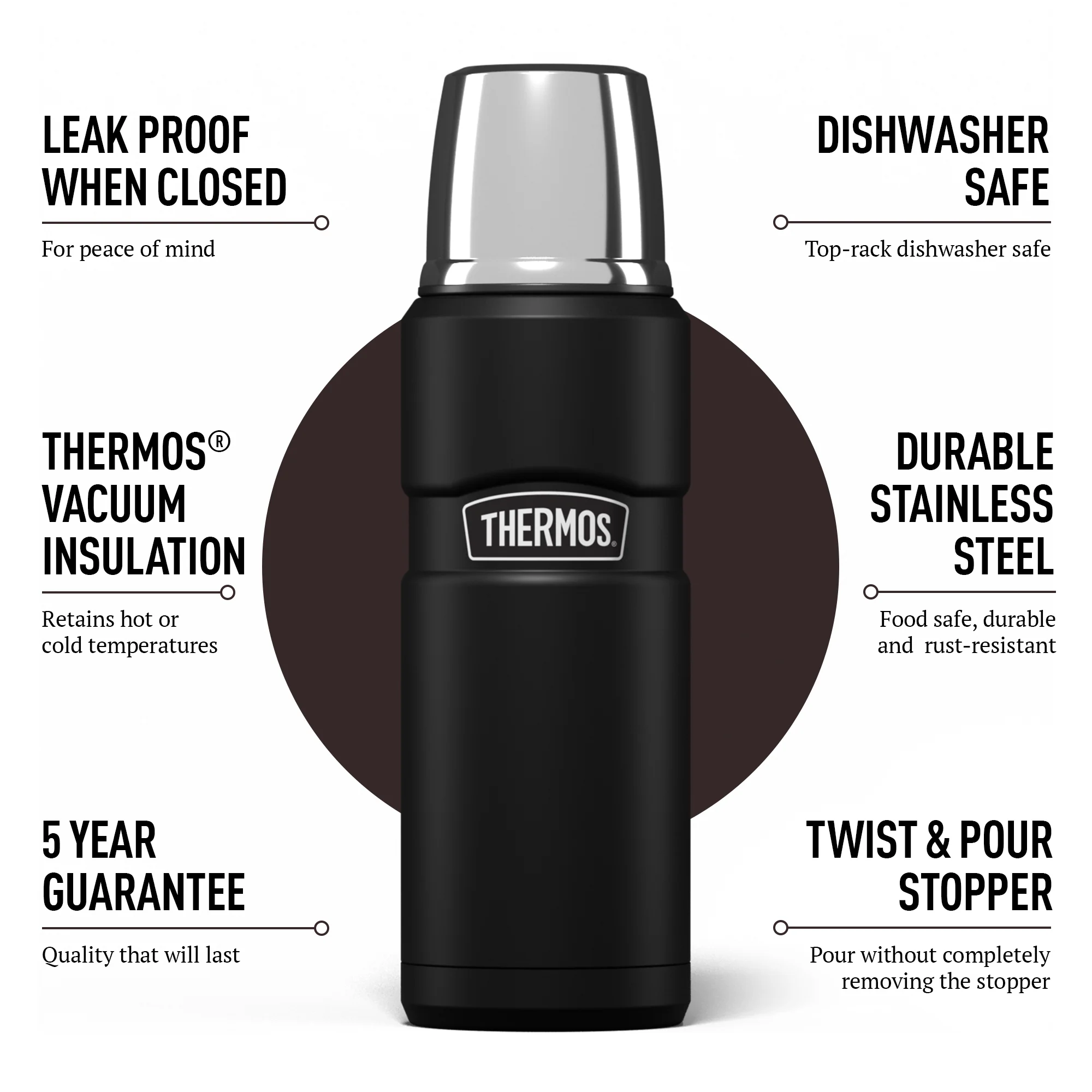 STAINLESS KING FLASK 470ML - Image 12