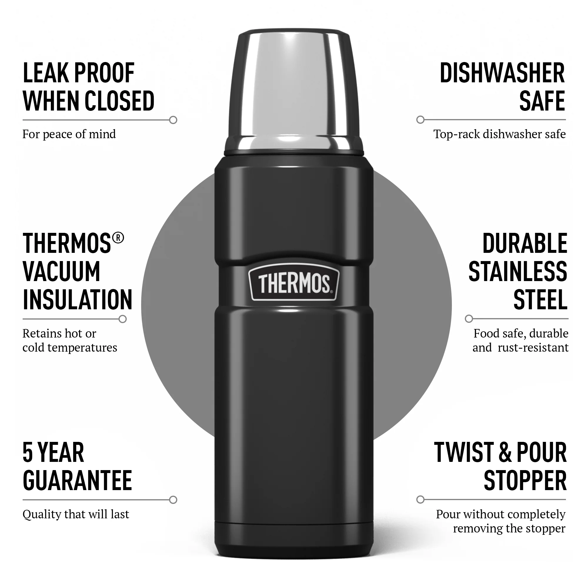 STAINLESS KING FLASK 470ML - Image 20