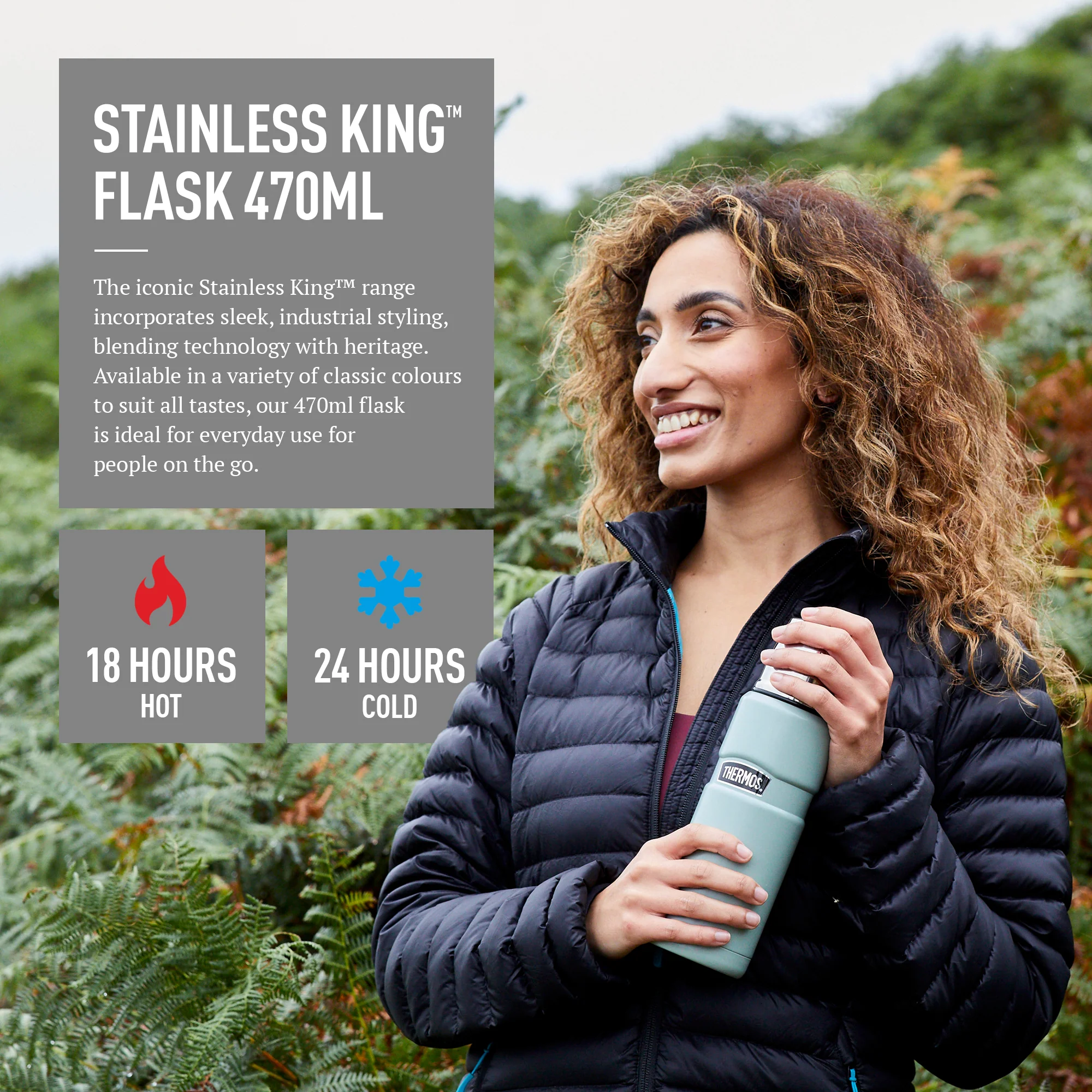 STAINLESS KING FLASK 470ML - Image 22
