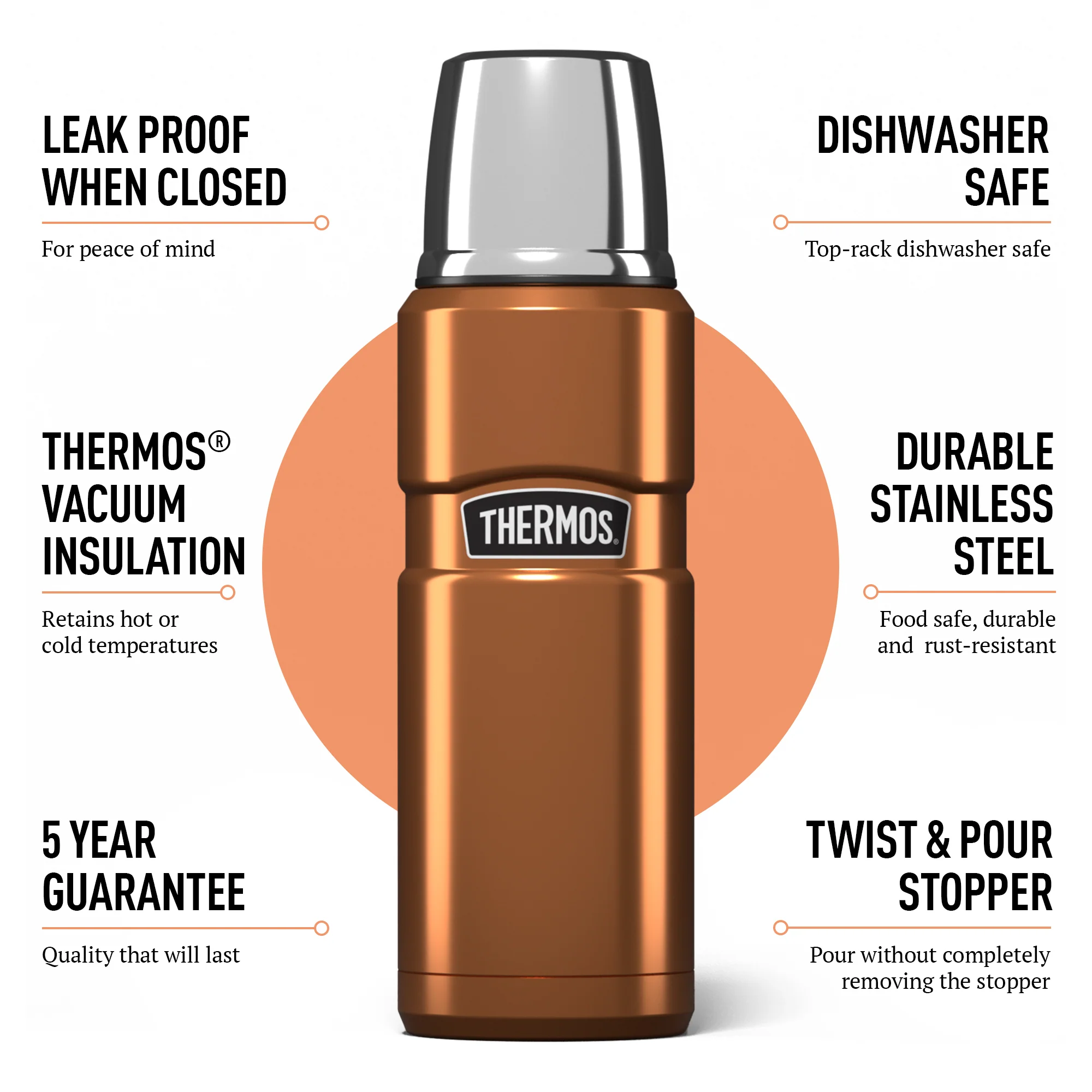 STAINLESS KING FLASK 470ML - Image 24