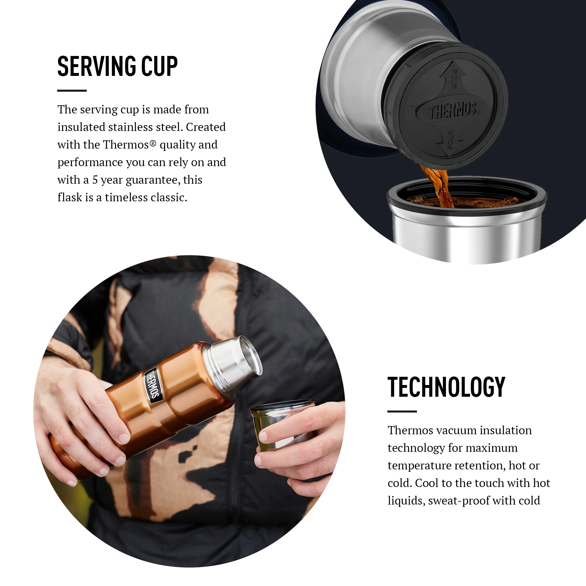 STAINLESS KING FLASK 470ML - Image 3