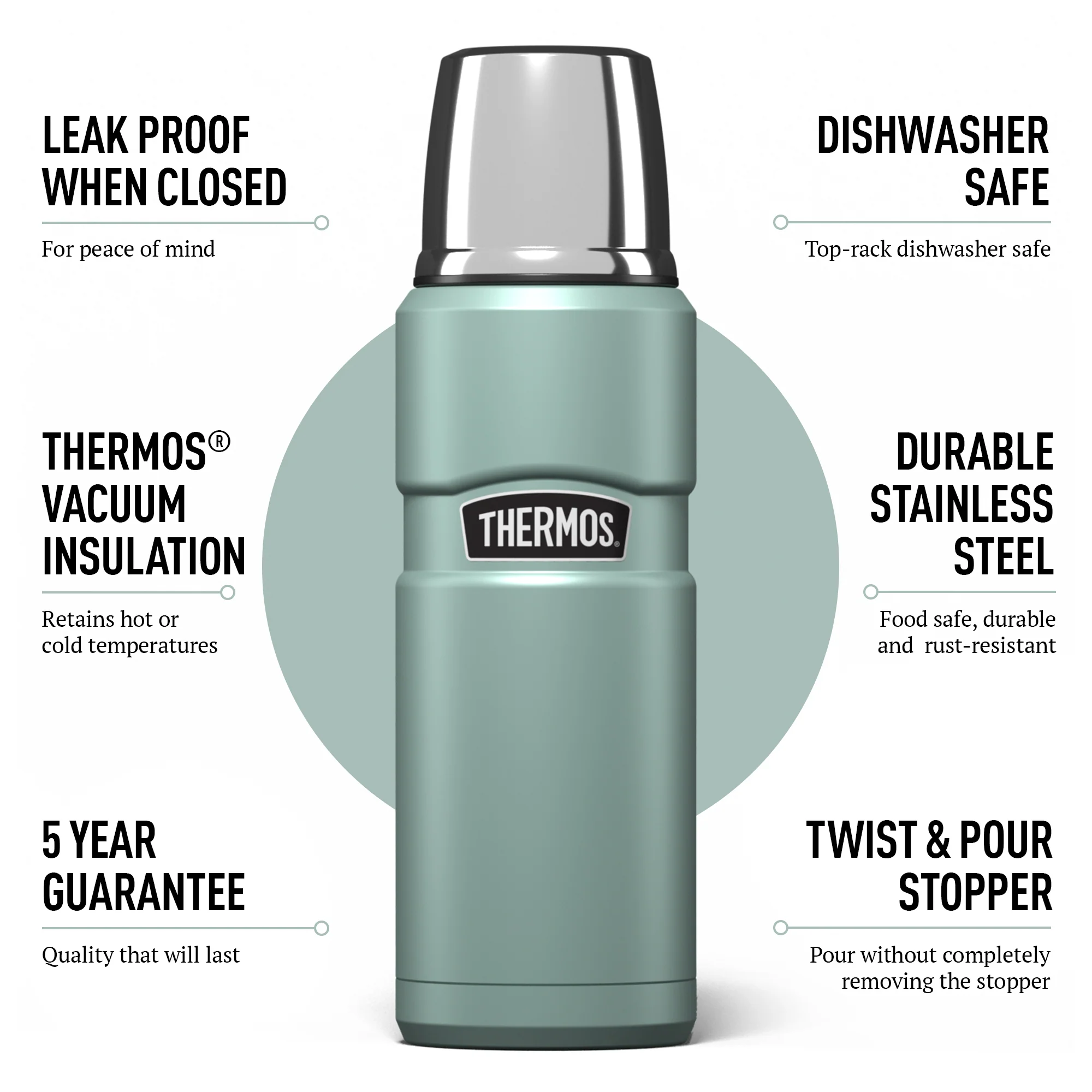STAINLESS KING FLASK 470ML - Image 31