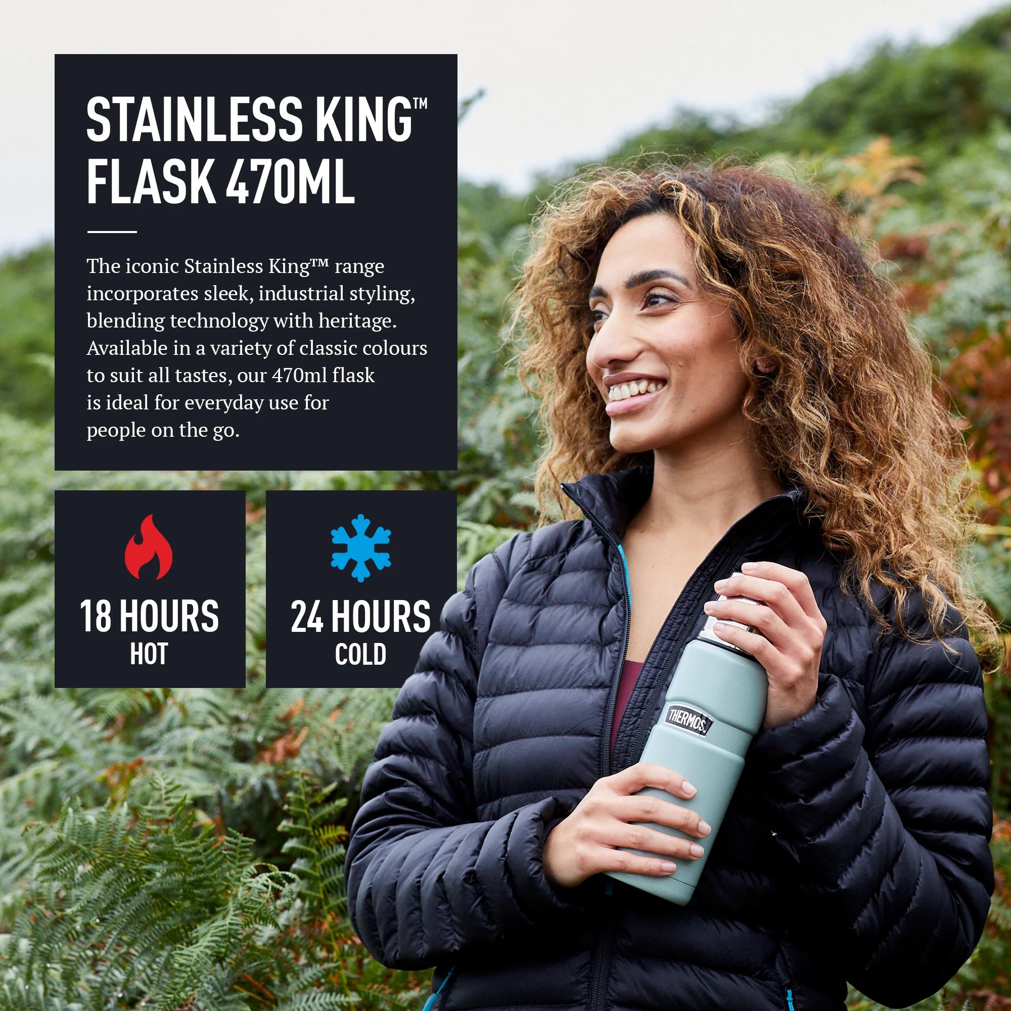 STAINLESS KING FLASK 470ML - Image 4