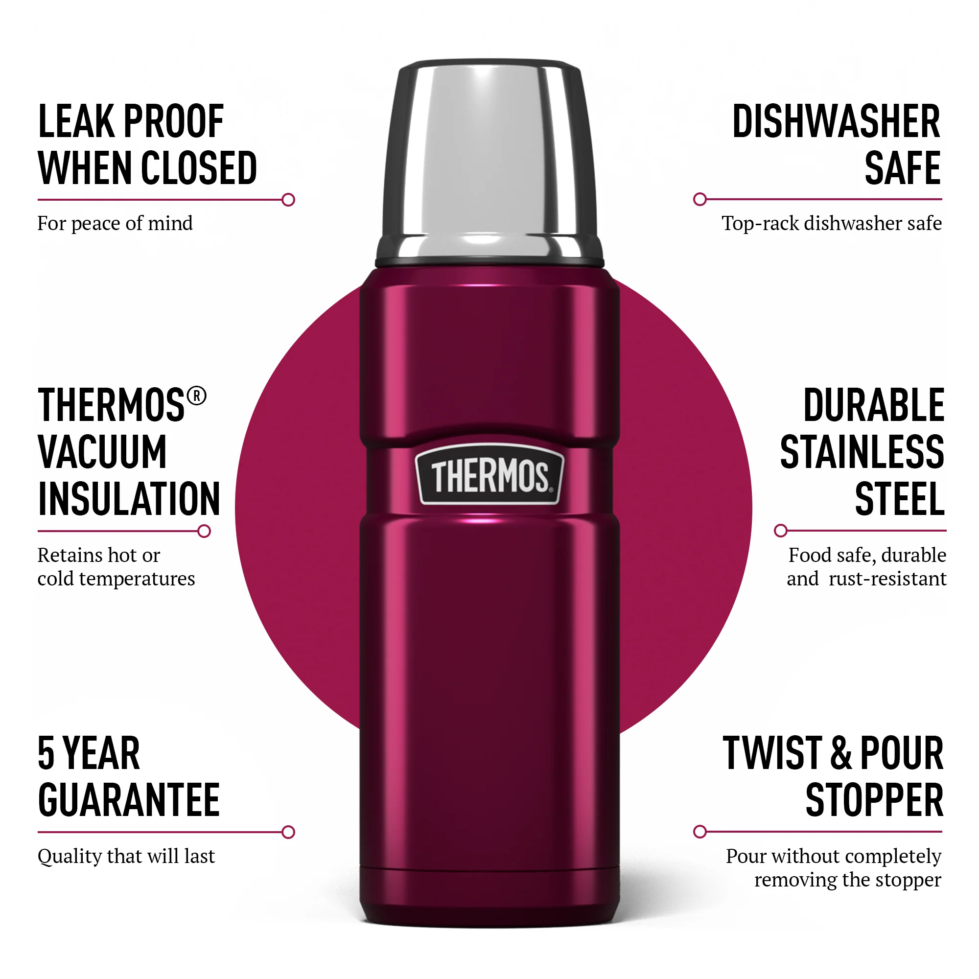 STAINLESS KING FLASK 470ML - Image 44