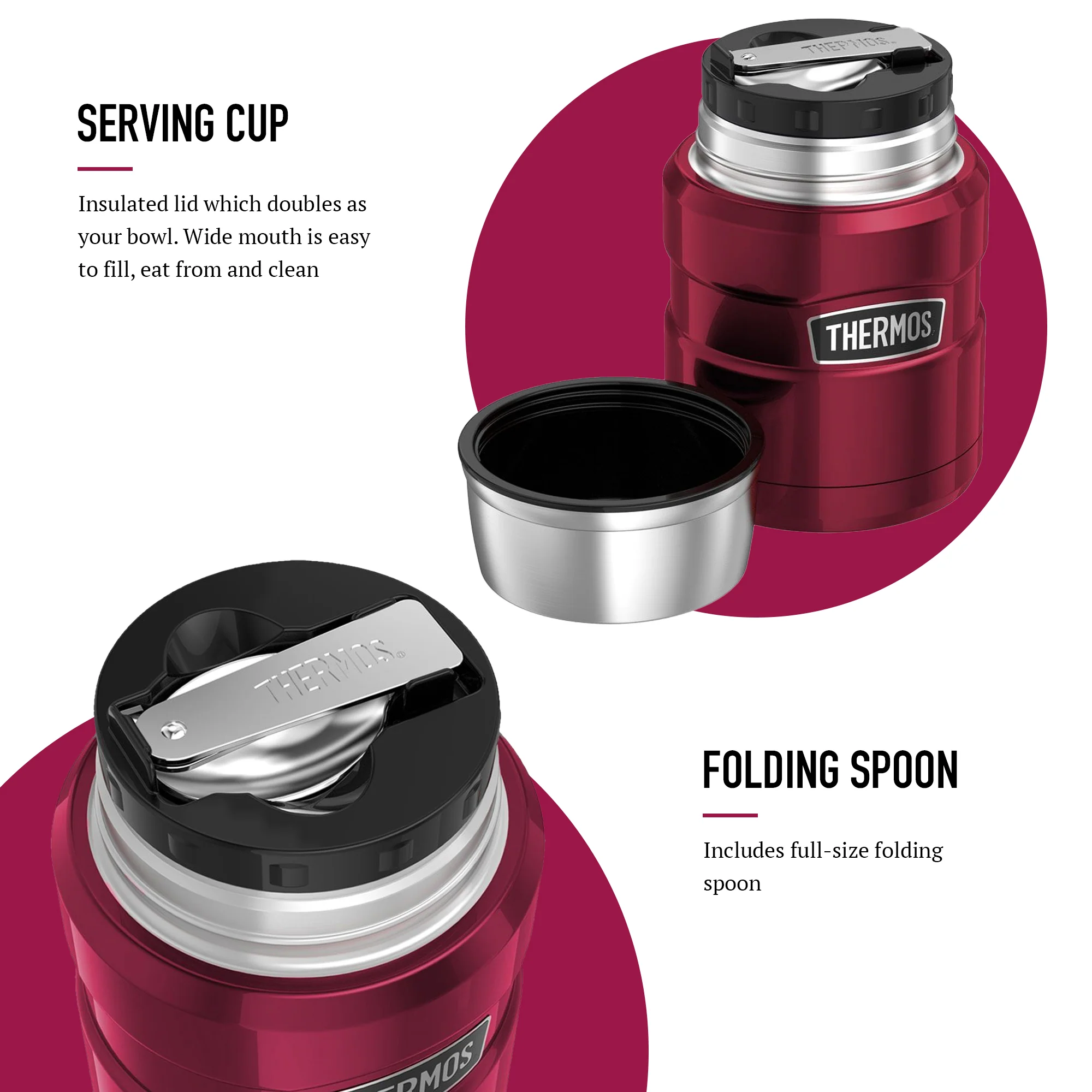 STAINLESS KING FOOD FLASK - Image 24