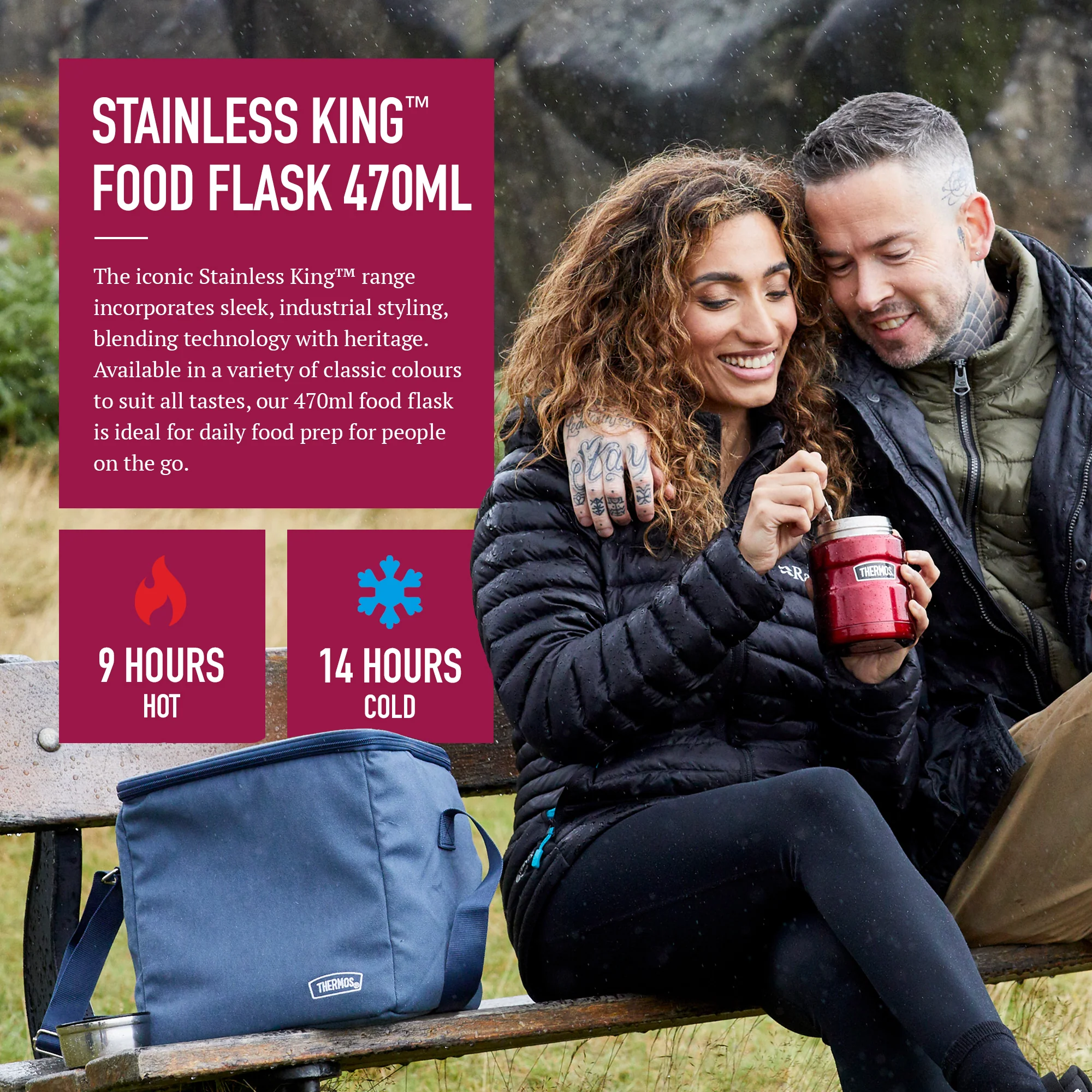 STAINLESS KING FOOD FLASK - Image 25