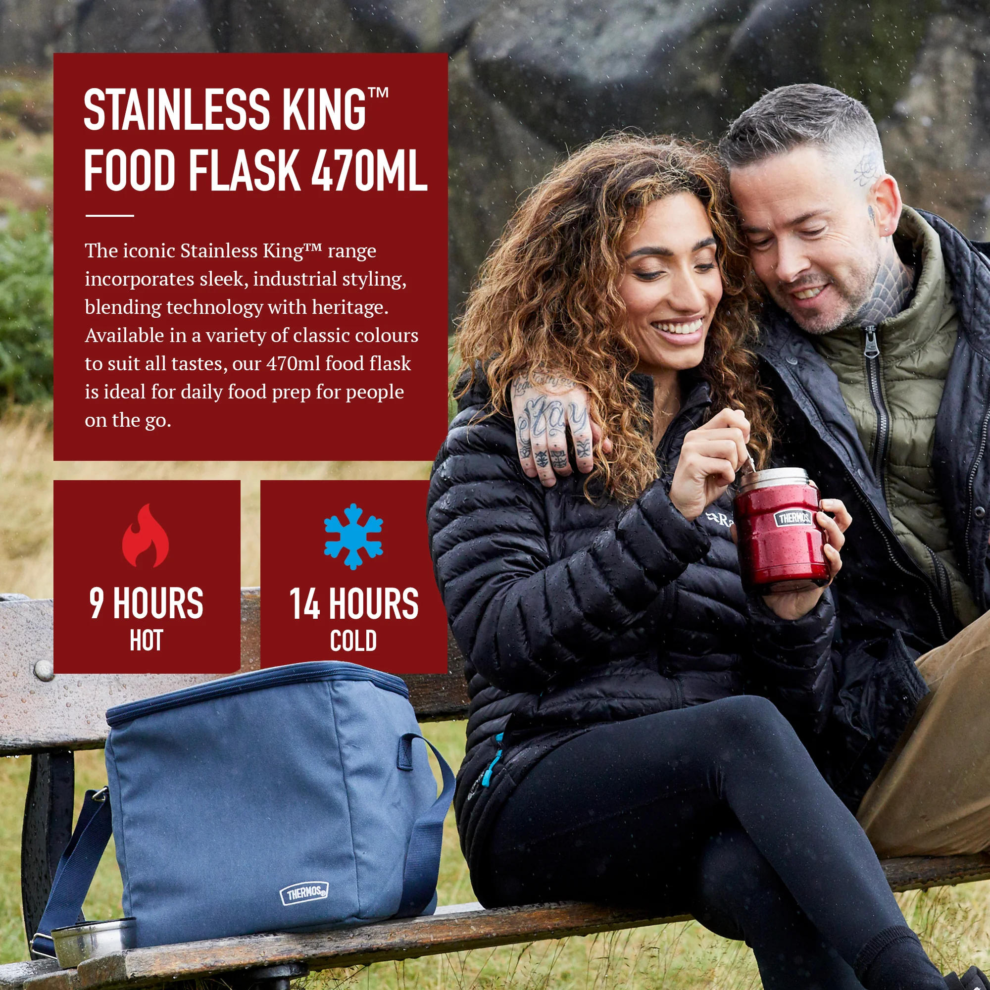 STAINLESS KING FOOD FLASK - Image 29
