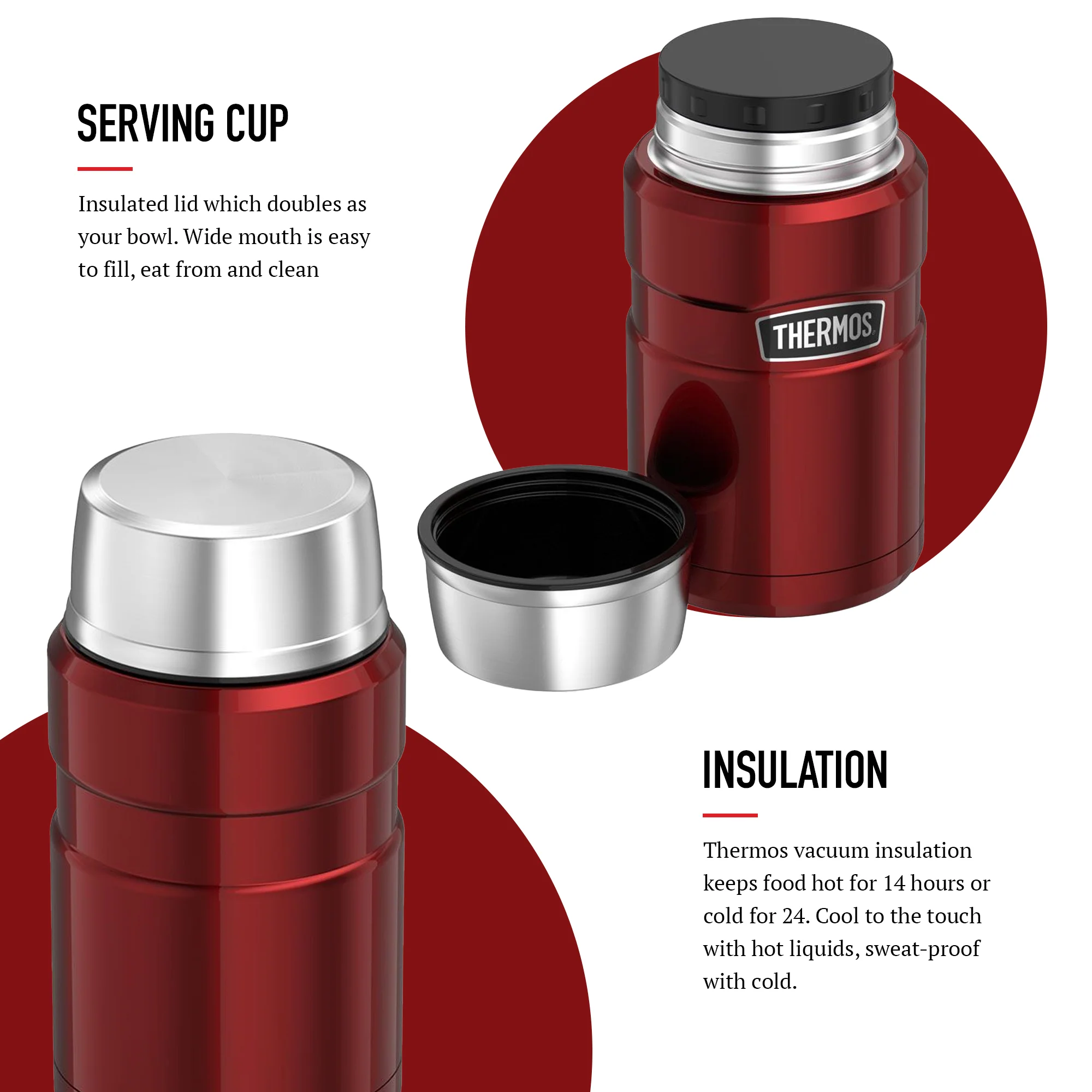 STAINLESS KING FOOD FLASK - Image 52