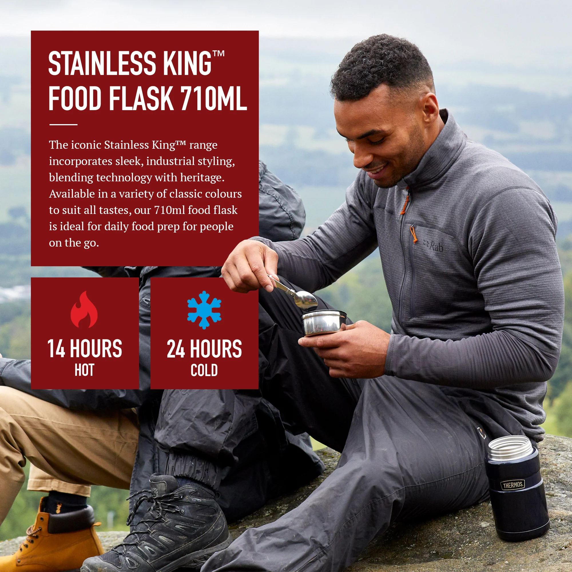 STAINLESS KING FOOD FLASK - Image 53