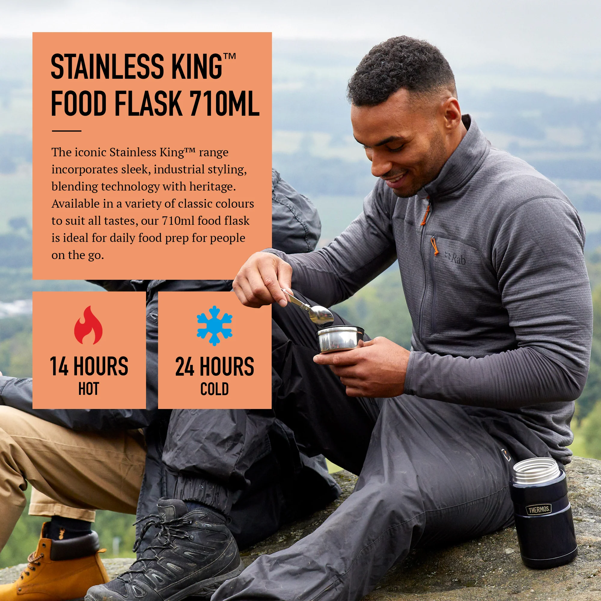STAINLESS KING FOOD FLASK - Image 60