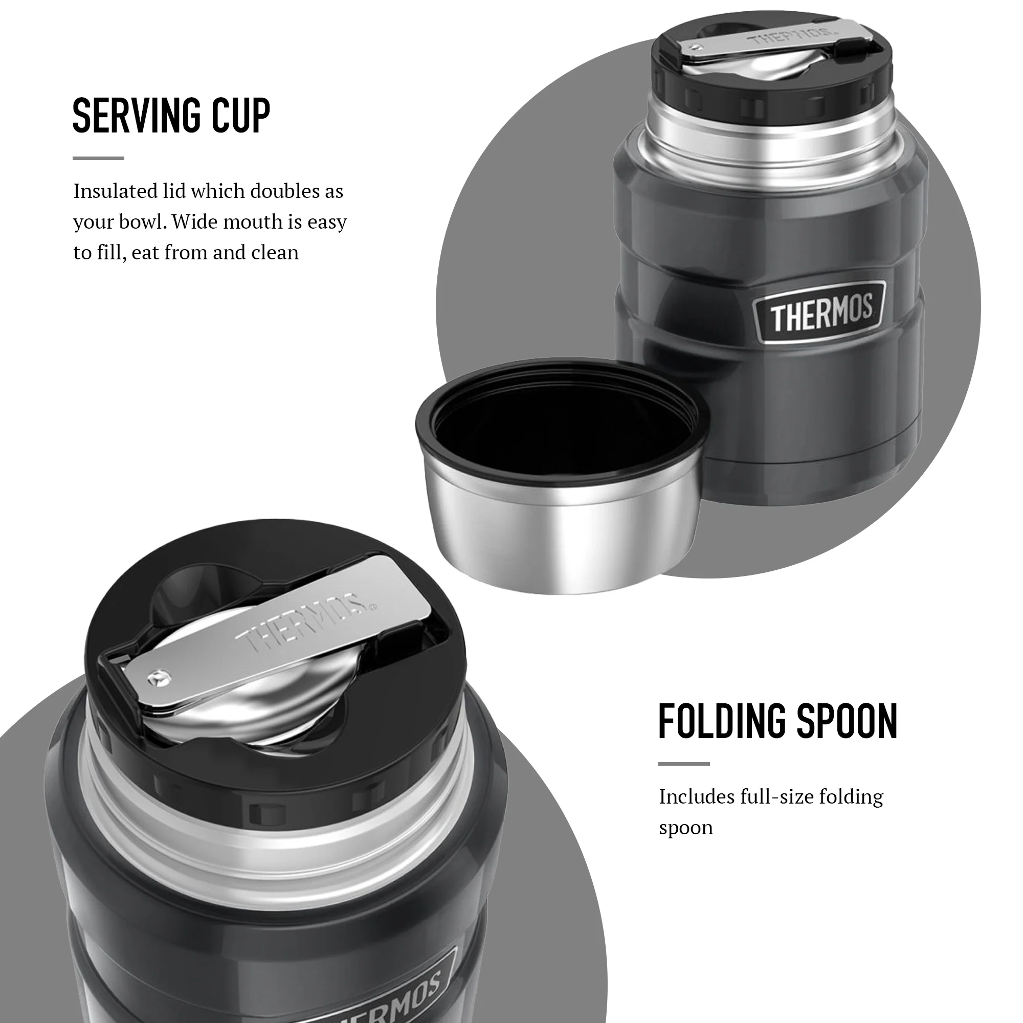 STAINLESS KING FOOD FLASK - Image 7
