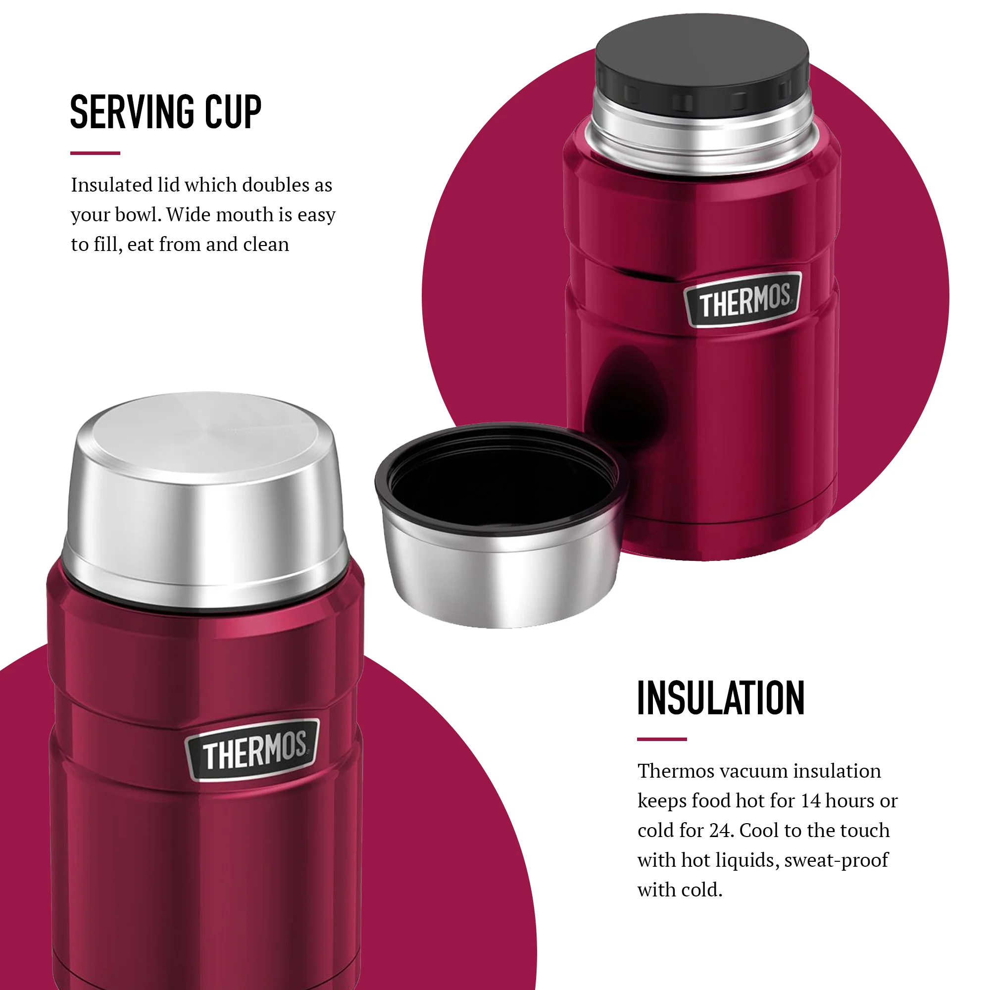 STAINLESS KING FOOD FLASK - Image 75