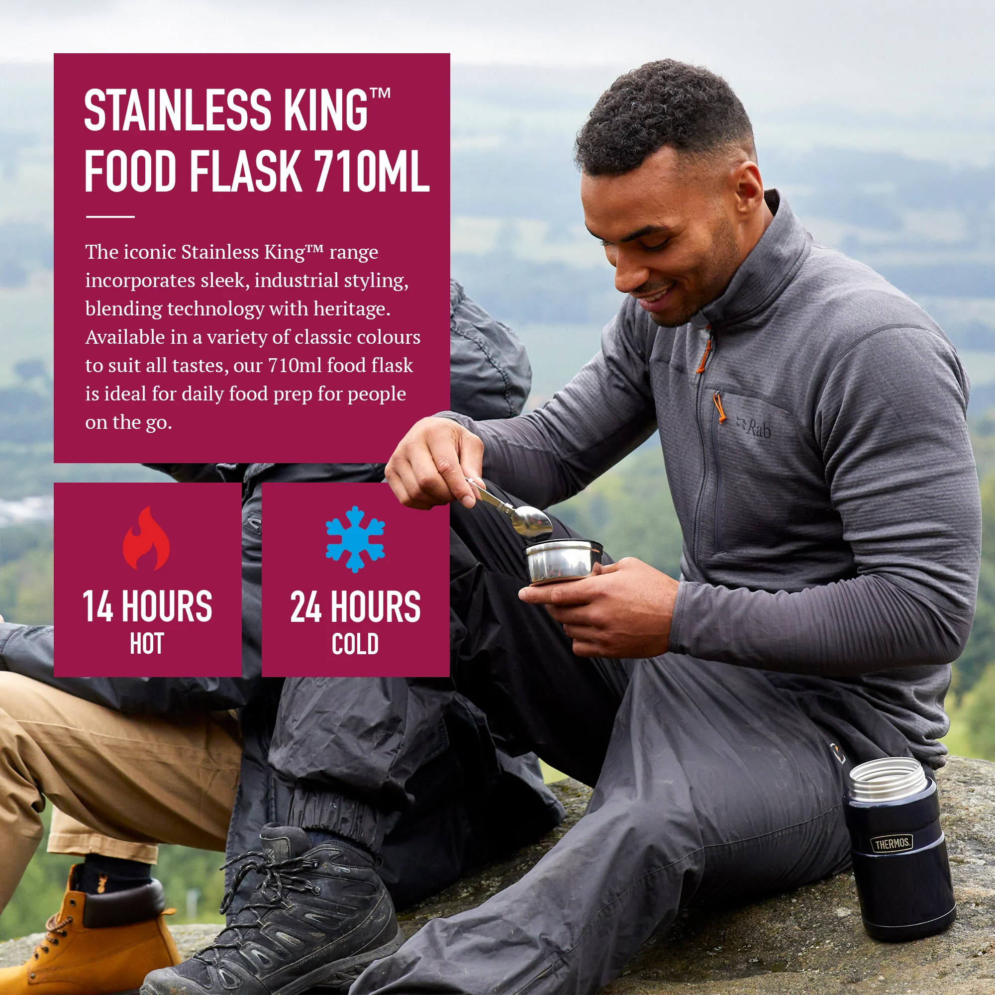 STAINLESS KING FOOD FLASK - Image 76