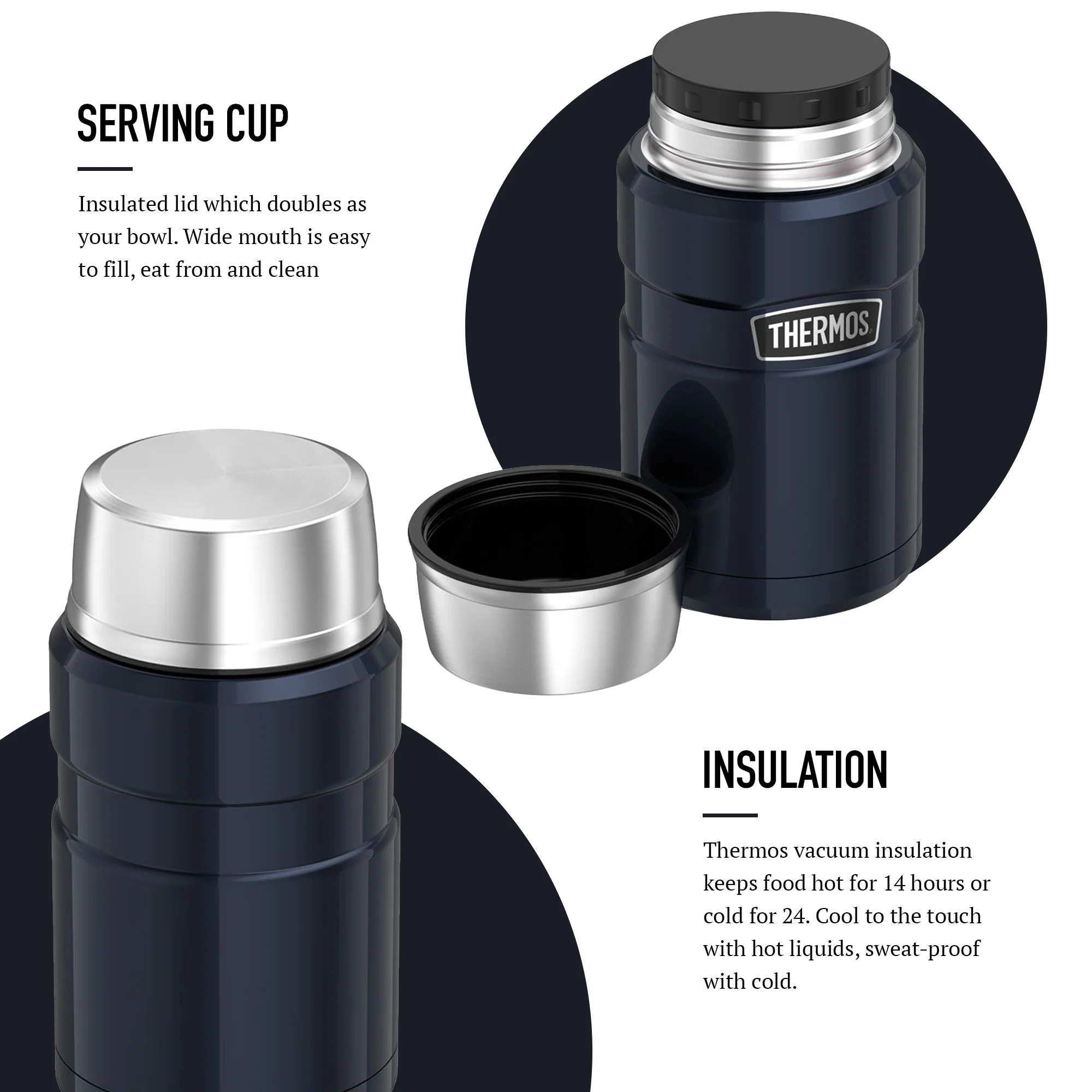 STAINLESS KING FOOD FLASK - Image 80