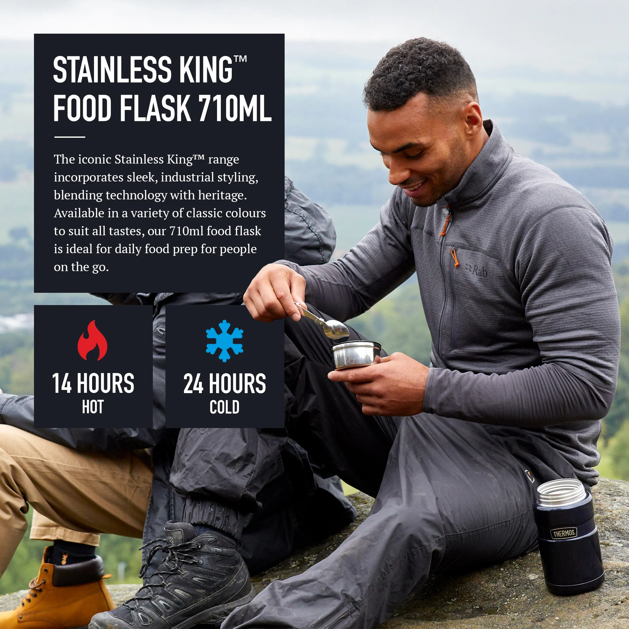 STAINLESS KING FOOD FLASK - Image 81